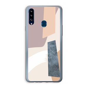 CaseCompany Luca: Samsung Galaxy A20s Transparant Hoesje