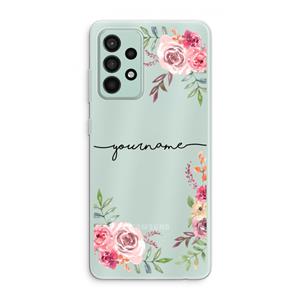 CaseCompany Rozen: Samsung Galaxy A52s 5G Transparant Hoesje