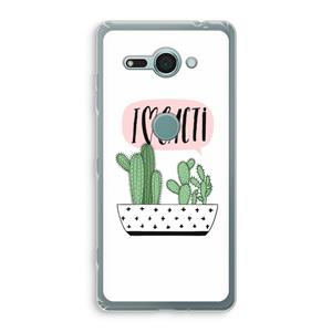 CaseCompany I love cacti: Sony Xperia XZ2 Compact Transparant Hoesje