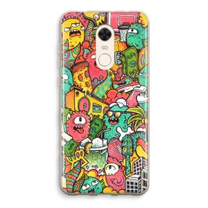 CaseCompany Vexx City: Xiaomi Redmi 5 Transparant Hoesje