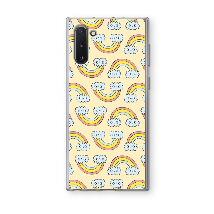 CaseCompany Regenboog: Samsung Galaxy Note 10 Transparant Hoesje