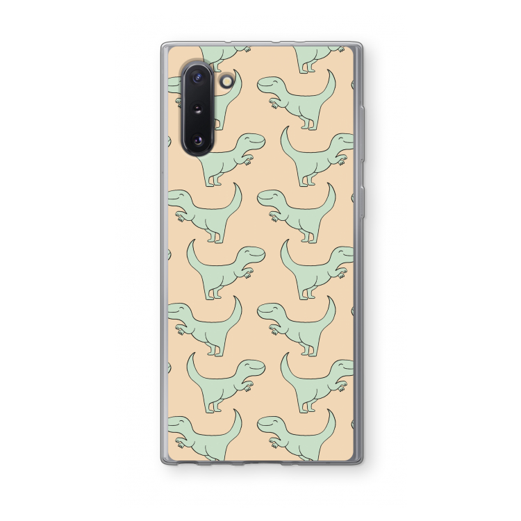 CaseCompany Dinos: Samsung Galaxy Note 10 Transparant Hoesje