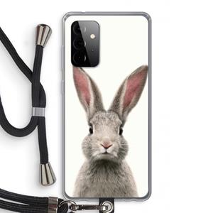 CaseCompany Daisy: Samsung Galaxy A72 5G Transparant Hoesje met koord