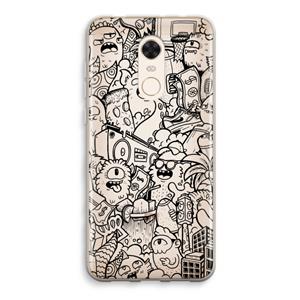 CaseCompany Vexx Black City : Xiaomi Redmi 5 Transparant Hoesje