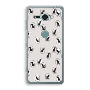 CaseCompany Miauw: Sony Xperia XZ2 Compact Transparant Hoesje
