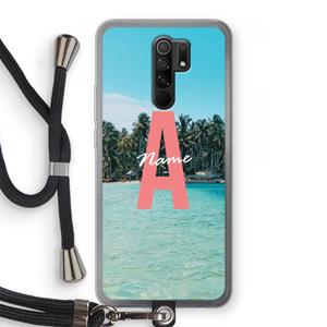 CaseCompany Pacific Dream: Xiaomi Redmi 9 Transparant Hoesje met koord