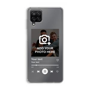 CaseCompany Music Player: Samsung Galaxy A12 Transparant Hoesje