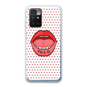 CaseCompany Yolo Denise: Xiaomi Redmi 10 Transparant Hoesje