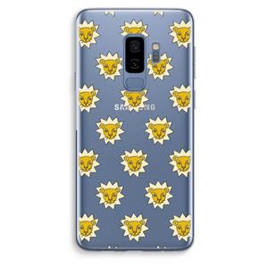 CaseCompany Leeuwenkoppen: Samsung Galaxy S9 Plus Transparant Hoesje