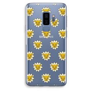 CaseCompany Leeuwenkoppen: Samsung Galaxy S9 Plus Transparant Hoesje