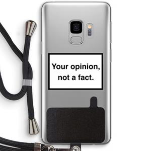 CaseCompany Your opinion: Samsung Galaxy S9 Transparant Hoesje met koord