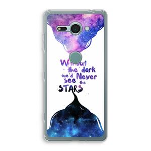 CaseCompany Stars quote: Sony Xperia XZ2 Compact Transparant Hoesje