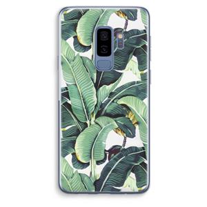 CaseCompany Bananenbladeren: Samsung Galaxy S9 Plus Transparant Hoesje