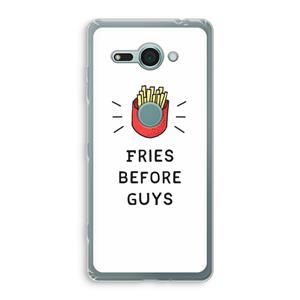 CaseCompany Fries before guys: Sony Xperia XZ2 Compact Transparant Hoesje