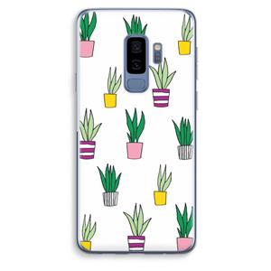 CaseCompany Sanseveria: Samsung Galaxy S9 Plus Transparant Hoesje