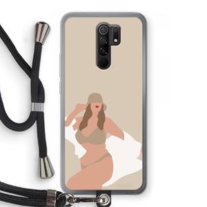 CaseCompany One of a kind: Xiaomi Redmi 9 Transparant Hoesje met koord