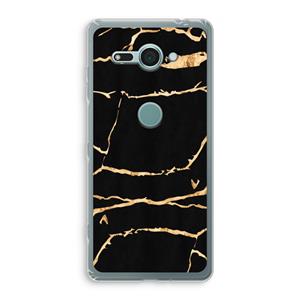 CaseCompany Gouden marmer: Sony Xperia XZ2 Compact Transparant Hoesje