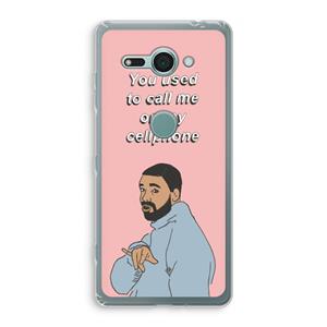 CaseCompany Hotline bling: Sony Xperia XZ2 Compact Transparant Hoesje