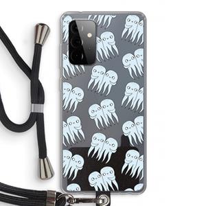 CaseCompany Octopussen: Samsung Galaxy A72 5G Transparant Hoesje met koord