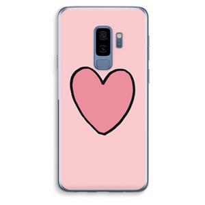 CaseCompany Hartje: Samsung Galaxy S9 Plus Transparant Hoesje