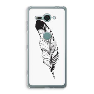 CaseCompany Pluim: Sony Xperia XZ2 Compact Transparant Hoesje