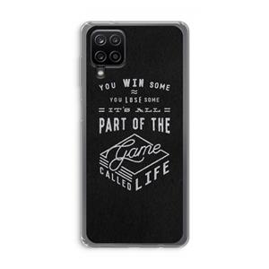 CaseCompany Life: Samsung Galaxy A12 Transparant Hoesje