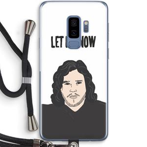 CaseCompany Let It Snow: Samsung Galaxy S9 Plus Transparant Hoesje met koord