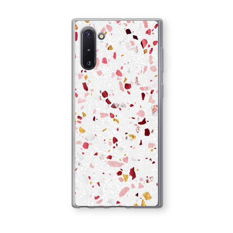 CaseCompany Terrazzo N°9: Samsung Galaxy Note 10 Transparant Hoesje