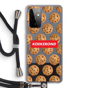 CaseCompany Koekerond: Samsung Galaxy A72 5G Transparant Hoesje met koord