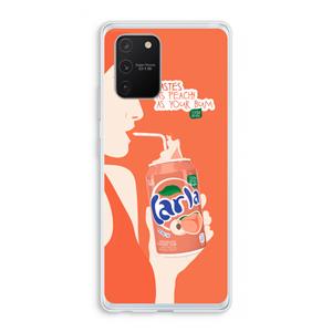 CaseCompany Peach please!: Samsung Galaxy S10 Lite Transparant Hoesje