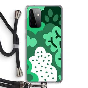 CaseCompany Bushes: Samsung Galaxy A72 5G Transparant Hoesje met koord