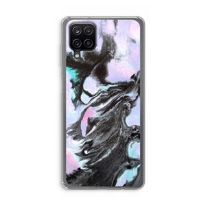 CaseCompany Pastel zwart: Samsung Galaxy A12 Transparant Hoesje