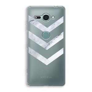 CaseCompany Marmeren pijlen: Sony Xperia XZ2 Compact Transparant Hoesje
