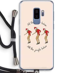 CaseCompany Jingle Ladies: Samsung Galaxy S9 Plus Transparant Hoesje met koord