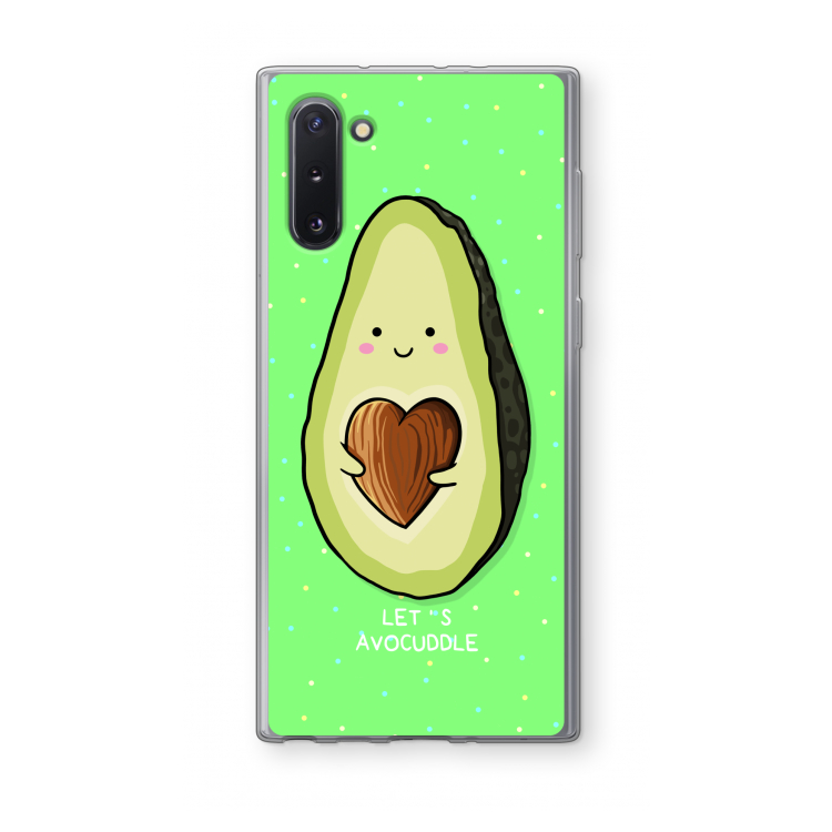 CaseCompany Avocuddle: Samsung Galaxy Note 10 Transparant Hoesje