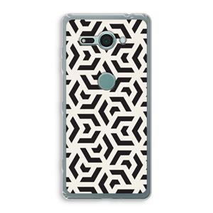 CaseCompany Crazy pattern: Sony Xperia XZ2 Compact Transparant Hoesje