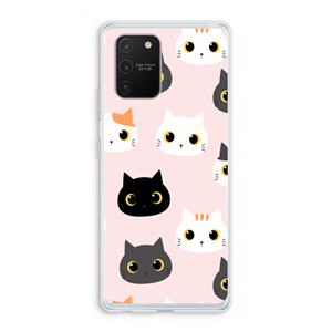 CaseCompany Katten: Samsung Galaxy S10 Lite Transparant Hoesje
