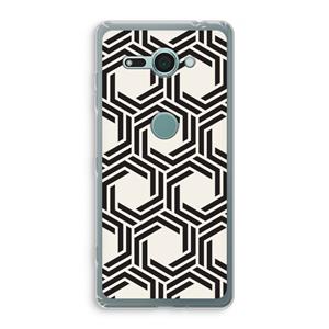 CaseCompany Geometrisch patroon: Sony Xperia XZ2 Compact Transparant Hoesje