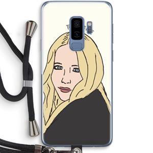 CaseCompany Mary Kate: Samsung Galaxy S9 Plus Transparant Hoesje met koord