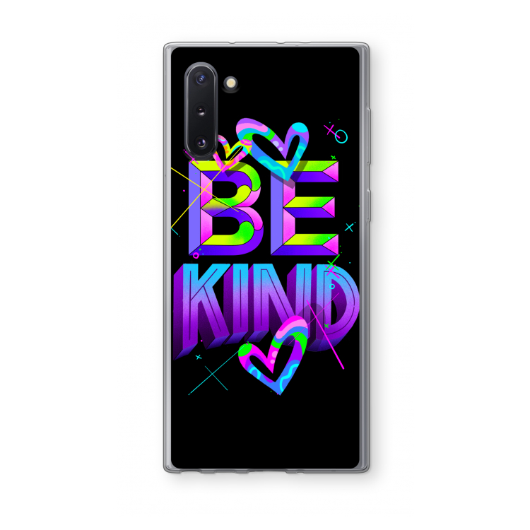 CaseCompany Be Kind: Samsung Galaxy Note 10 Transparant Hoesje