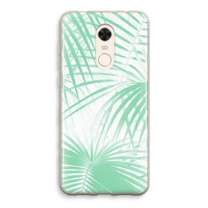 CaseCompany Palmbladeren: Xiaomi Redmi 5 Transparant Hoesje