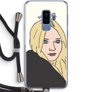 CaseCompany Ashley: Samsung Galaxy S9 Plus Transparant Hoesje met koord