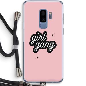 CaseCompany Girl Gang: Samsung Galaxy S9 Plus Transparant Hoesje met koord