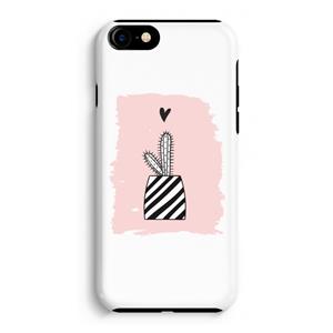 CaseCompany Zwart-wit cactus: iPhone 8 Tough Case