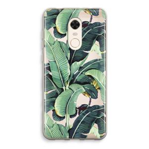 CaseCompany Bananenbladeren: Xiaomi Redmi 5 Transparant Hoesje