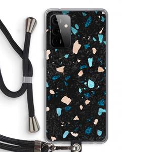 CaseCompany Terrazzo N°11: Samsung Galaxy A72 5G Transparant Hoesje met koord