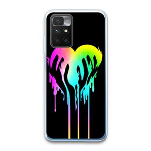 CaseCompany Hold My Heart: Xiaomi Redmi 10 Transparant Hoesje