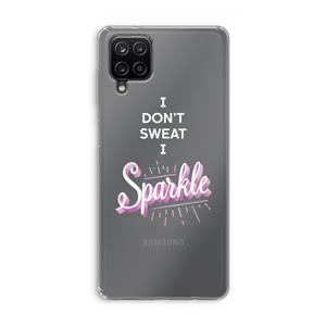 CaseCompany Sparkle quote: Samsung Galaxy A12 Transparant Hoesje