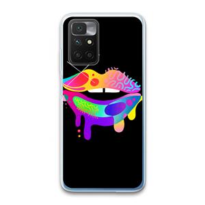 CaseCompany Lip Palette: Xiaomi Redmi 10 Transparant Hoesje