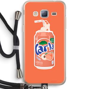 CaseCompany S(peach)less: Samsung Galaxy J3 (2016) Transparant Hoesje met koord